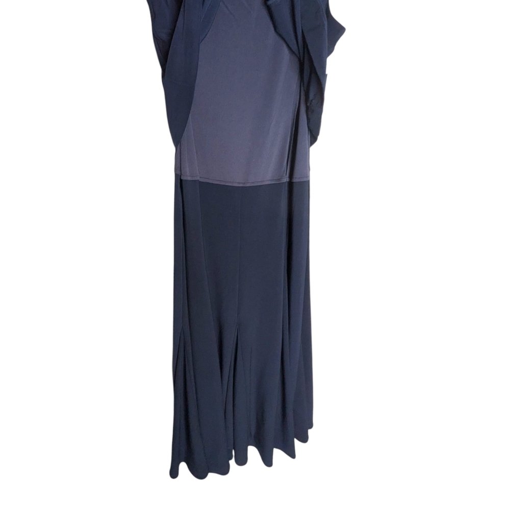Alex Evenings Sleeveless Evening Dress Elegant Flowing Formal Beaded Neckline - Picture 12 of 16